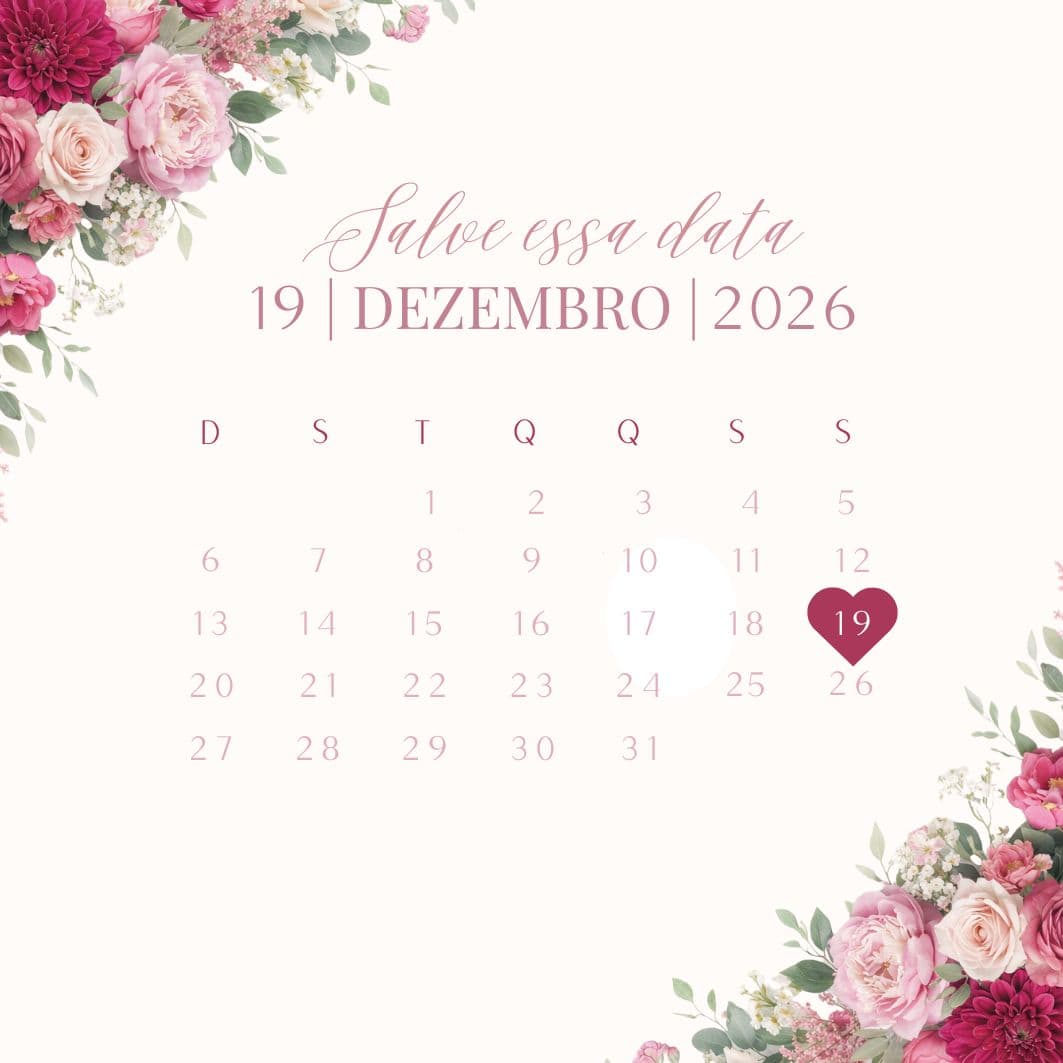 Save the date de casamento azul em formato leque segurado contra o céu